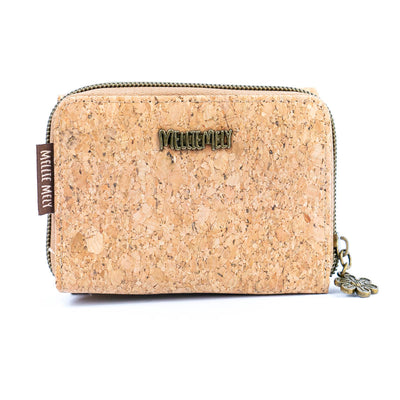 Women's Cork Wallet with City Landmarks Print BAGF-093