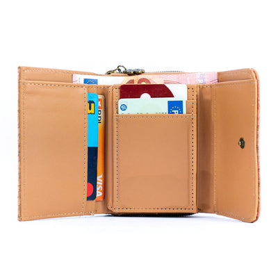 Women's Cork Wallet with City Landmarks Print BAGF-093