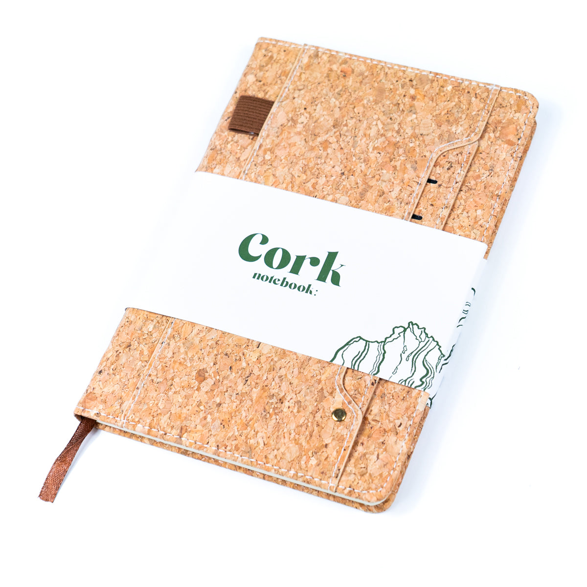 Cork Dairy Notebook with Card Holder and Pen Holder  L-1011