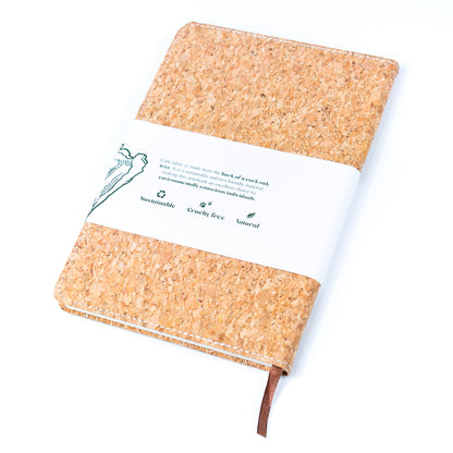 Cork Dairy Notebook with Card Holder and Pen Holder  L-1011