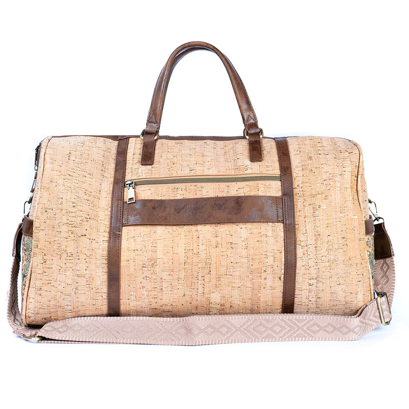 Flash Sales Cityscape Print Cork Unisex Handheld Shoulder Strap Duffel Bag BAGD-547