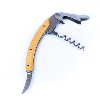 Cork Wine Accessory Gift Set – 4-Piece in Natural Cork Box L-1156