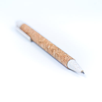 10units-Cork Ballpoint Pens - Eco-Friendly Set of Five with Biodegradable Plastic L-1009