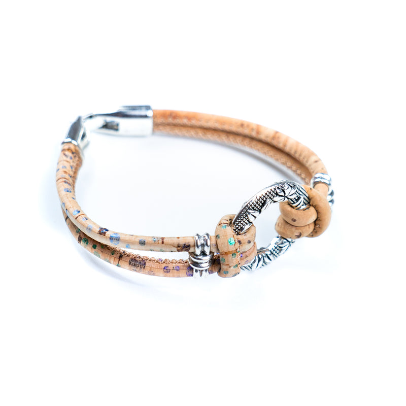Twisted Circular Handmade Cork Jewelry BR-441-MIX-5（new）