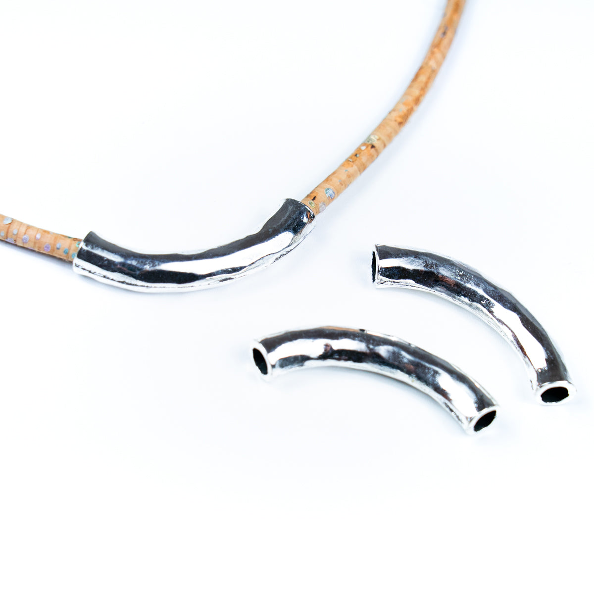 5PCS For about 5mm leather antique silver  tube forJewelry supply Findings Components-D-5-5-260