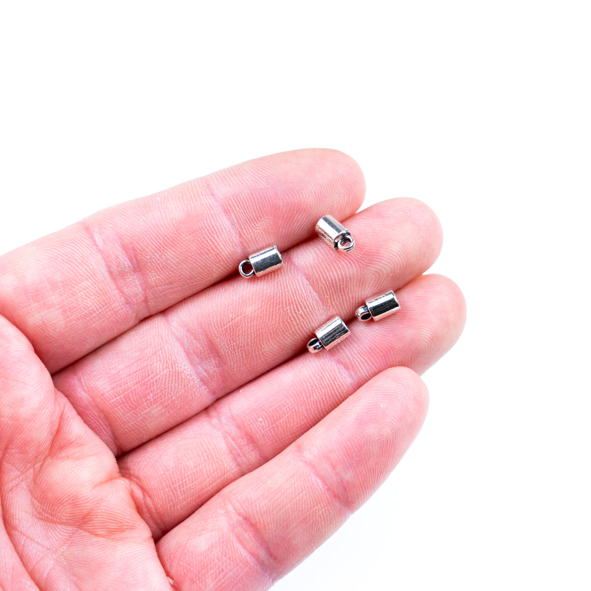 30Pcs for about 2MM round leather ends clasp, antique silver, jewelry supplies jewelry finding D-6-280