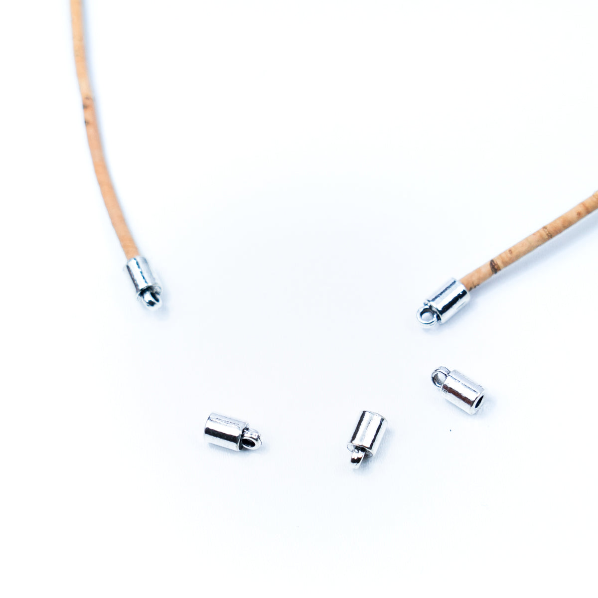 30Pcs for about 2MM round leather ends clasp, antique silver, jewelry supplies jewelry finding D-6-280