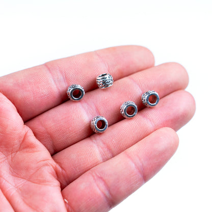 20pcs about 2mm round leather Antique Silver  beads  jewelry supplies jewelry finding D-5-3-185