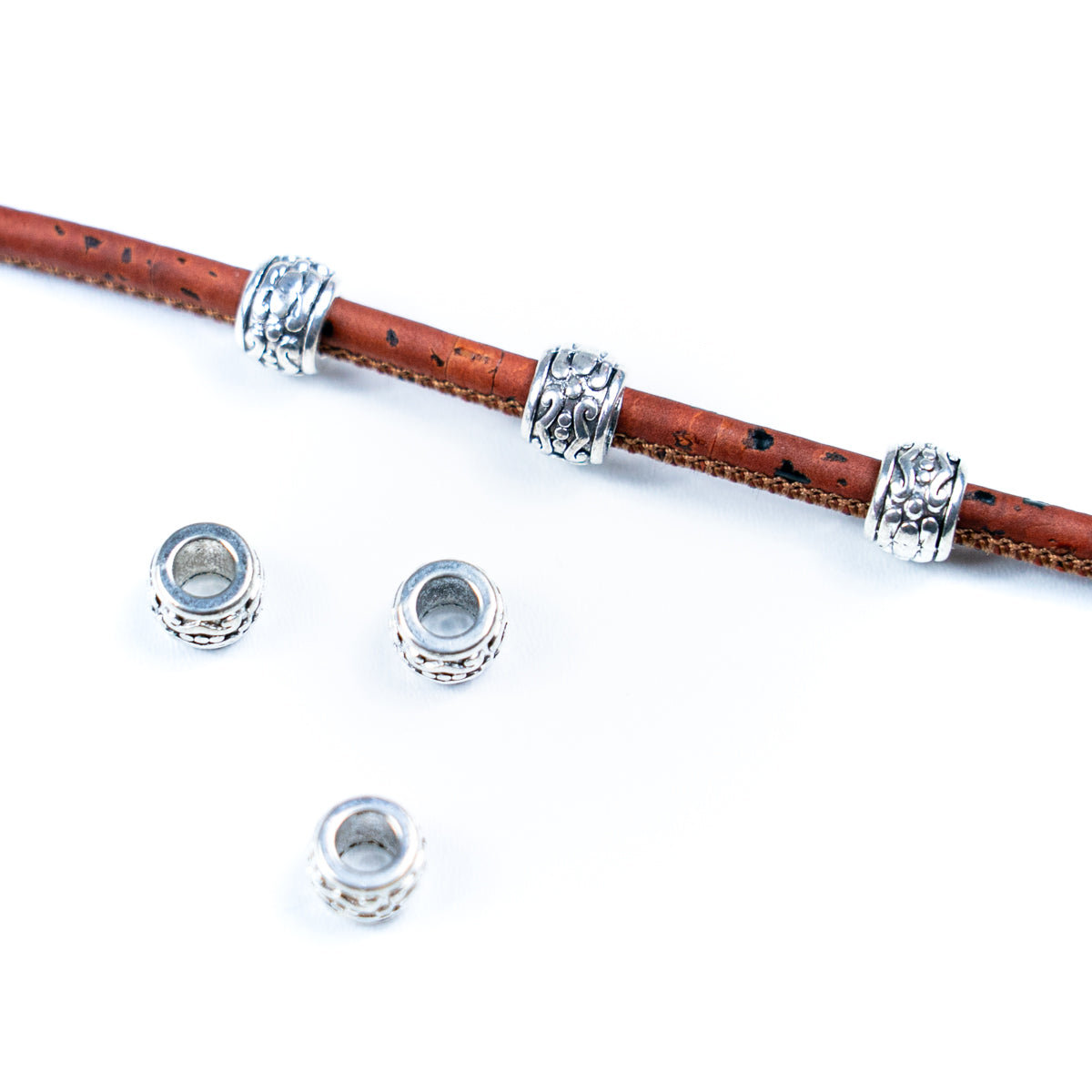 20pcs about 2mm round leather Antique Silver  beads  jewelry supplies jewelry finding D-5-3-185