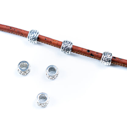 20pcs about 2mm round leather Antique Silver  beads  jewelry supplies jewelry finding D-5-3-185