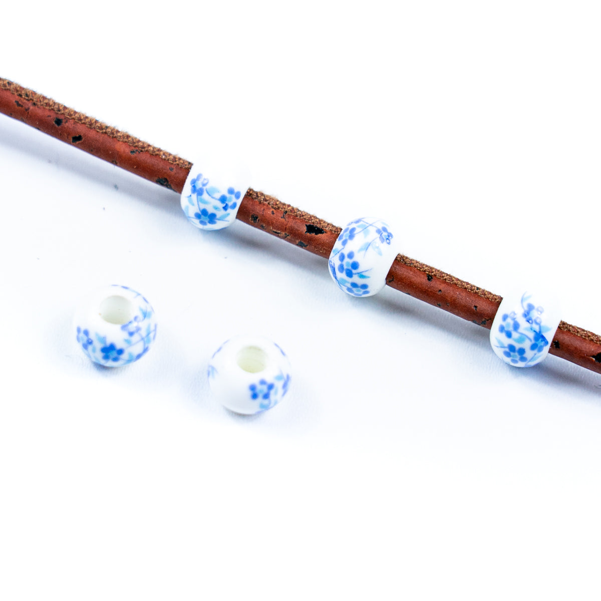 10pcs about 3mm round leather printed ceramic beads  jewelry supplies jewelry finding D-5-3-192