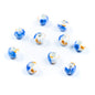 10pcs about 3mm round leather printed ceramic beads  jewelry supplies jewelry finding D-5-3-194