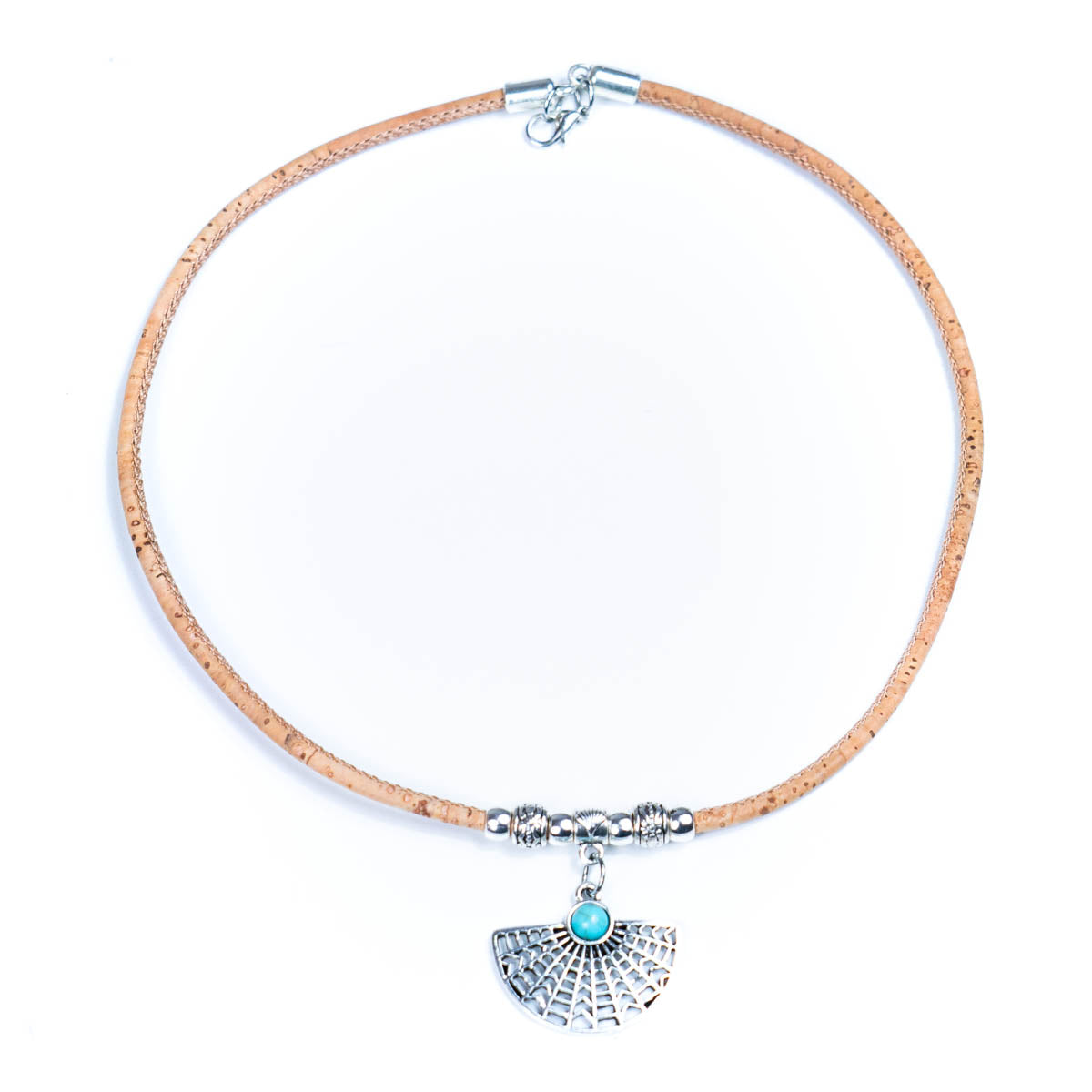 3mm round Cork Handmade necklace colar women original wooden jewelry N-173