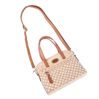 Floral Printed Cork Handbag & Crossbody Bag BAGD-588