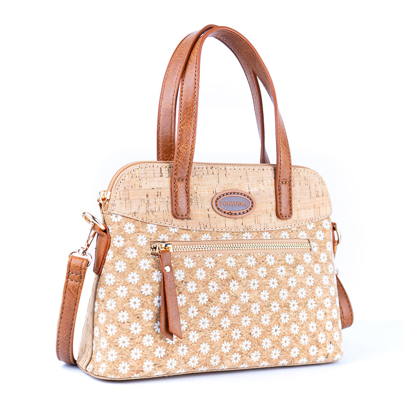 Floral Printed Cork Handbag & Crossbody Bag BAGD-588