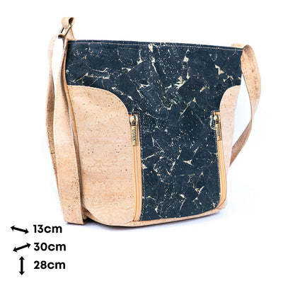 Cork Women's Crossbody Bag with Zippers BAGP-278