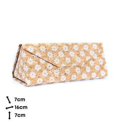 Foldable Triangular Cork Glasses Case L-1159-20(20units)