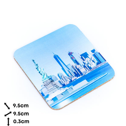 6pcs | Cork Coasters Cork-Backed Coasters L-071