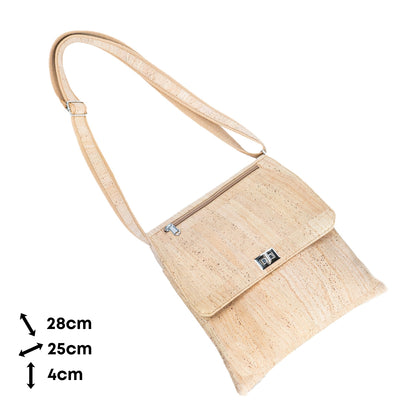 Natural Cork Crossbody Bag with Adjustable Strap BAGP-288