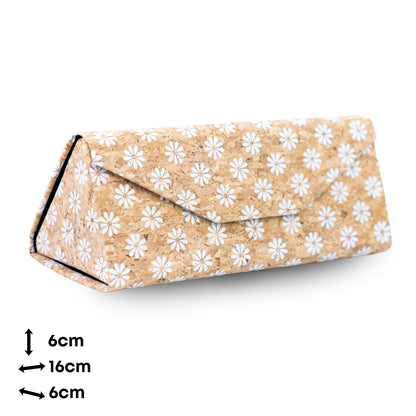 Foldable Cork Glasses Cases – Assorted Patterns, Pack of 20 | L-1218-MIX-20