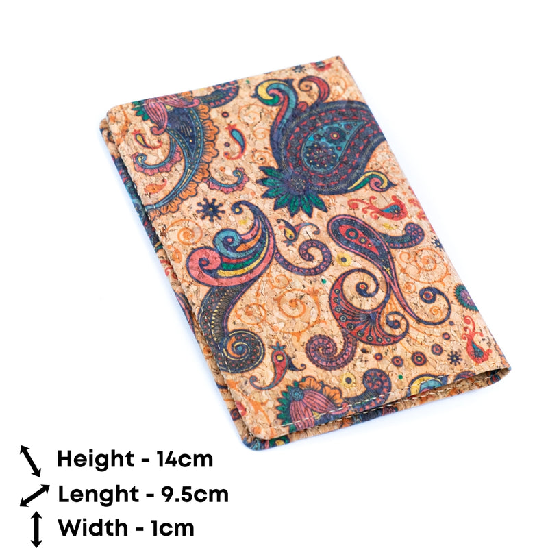 Cork Passport Holder with Multicolor Embellishments BAGD-182-10（10units）