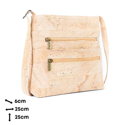 Natural Cork Zipper handbag crossbody lady bag BAGP-172A