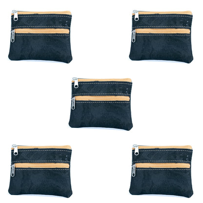 Eco-Friendly Cork Coin Purse with Dual Zippers BAGP-332(5units)