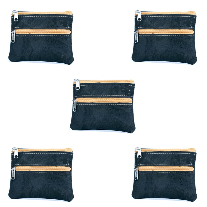 Compact Natural Cork Coin Purse BAGP-332(5units)
