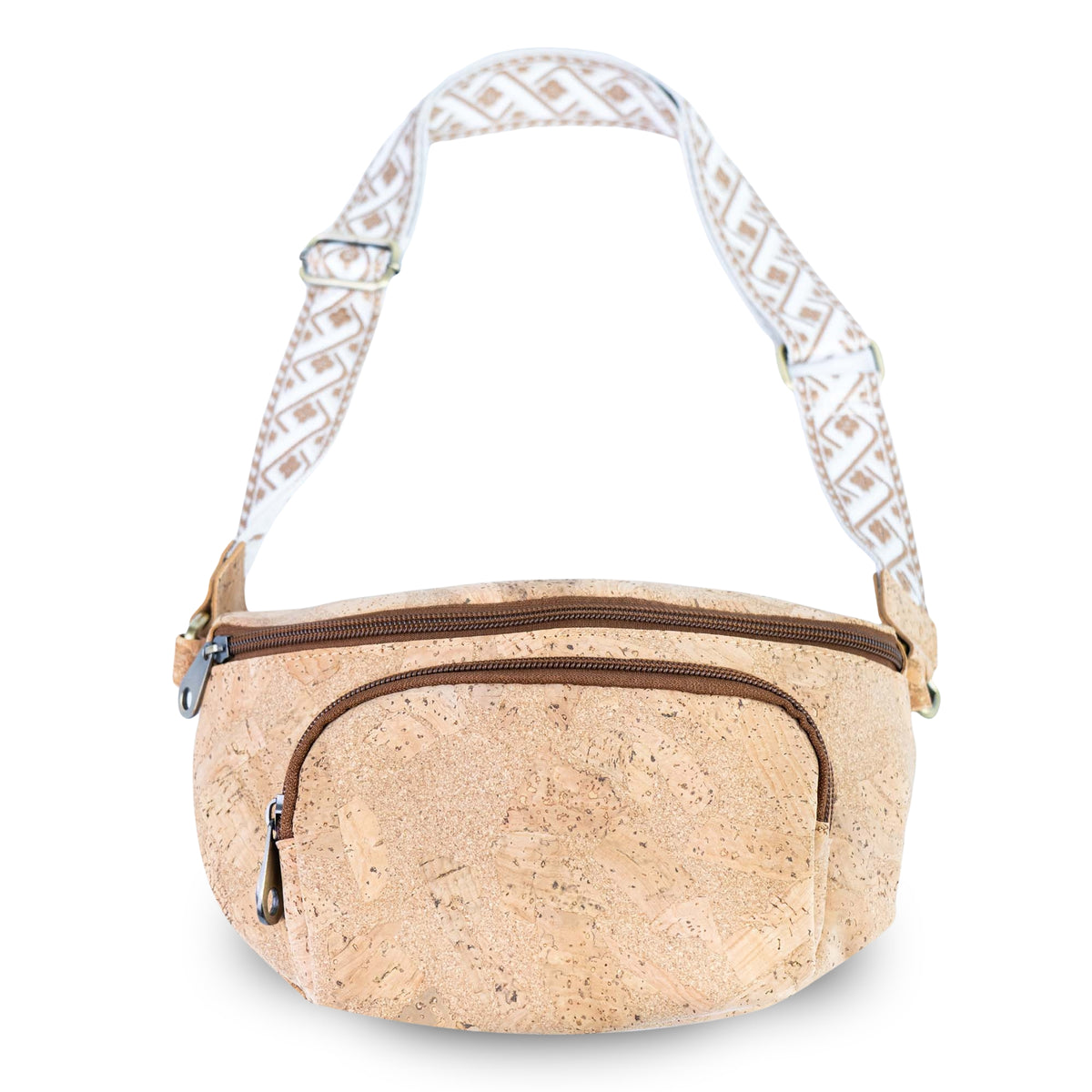 Cork Crossbody Bag with Patterned Strap BAGD-645