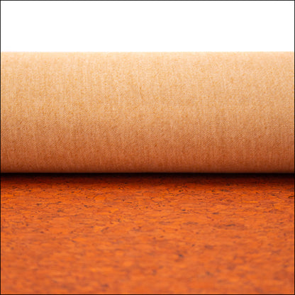 Agglomerate Orange Portuguese Cork Fabric Cof-359