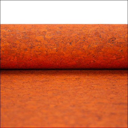 Agglomerate Orange Portuguese Cork Fabric Cof-359