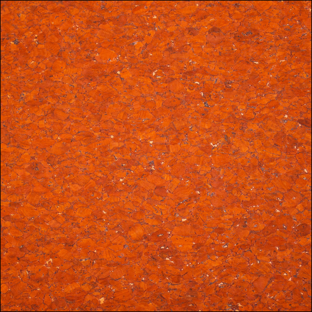 Agglomerate Orange Portuguese Cork Fabric Cof-359