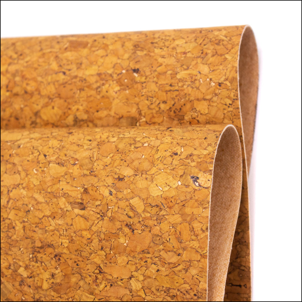 Agglomerate Yellow Portuguese Cork Fabric Cof-358