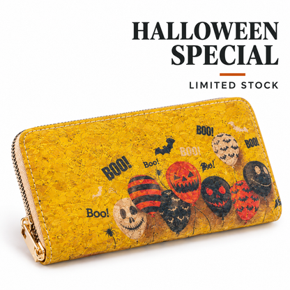 Halloween Cork Wallet – Spooky Printed Wallet | BAGD-625-10
