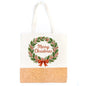 Tote Bag - Cotton and Cork Combination with Christmas and Other Designs BAGD-525