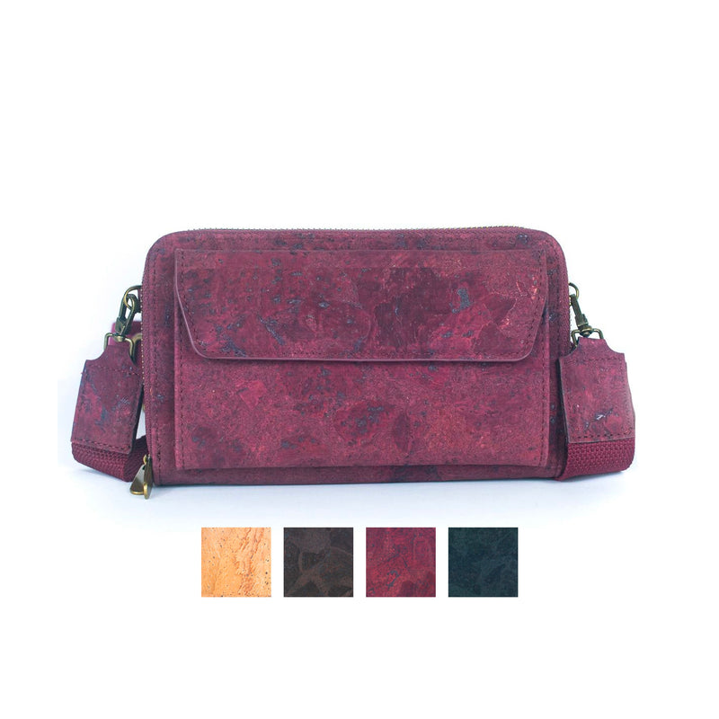 Stylish Front Pocket Cork Crossbody Wallet & Mobile Phone Bag BAG-2271