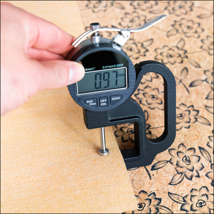 Baroque Elegance: Black Flowers Pattern Cork Fabric Cof-503 Cork Fabric