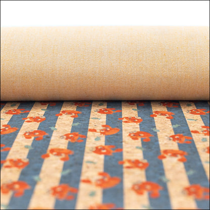 Beach Stripes Cork Fabric- Cof-138-A Cork Fabric