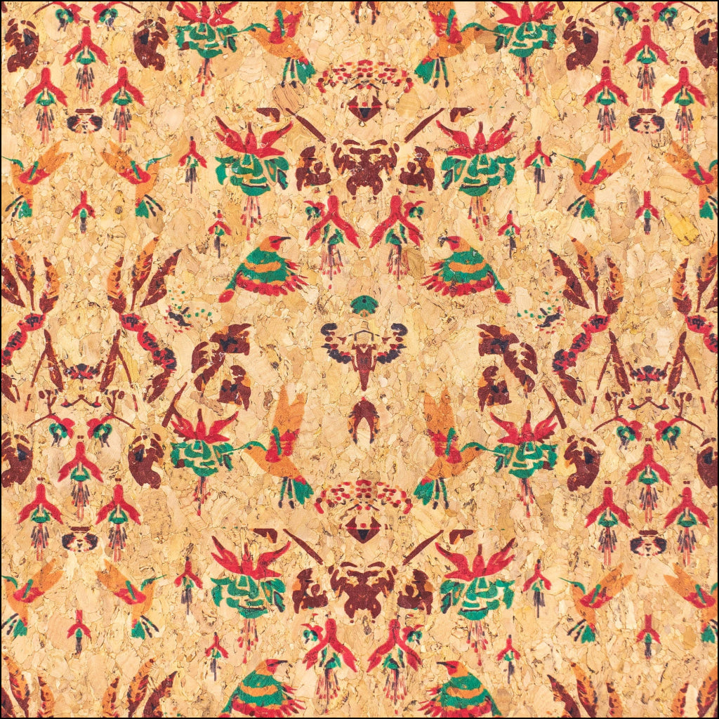 Birds Of Paradise Cork Fabric- Cof-365-New Cork Fabric