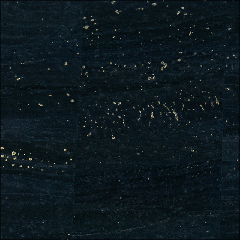 Black Cork Fabric with Natural Gold Flecks COF-655 cork fabric