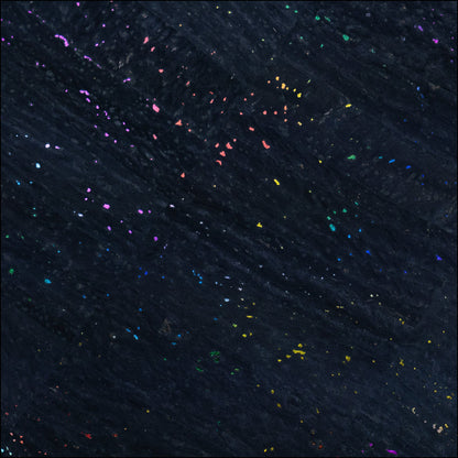 Black Cork Fabric with Rainbow Foil Flecks COF-653 cork fabric