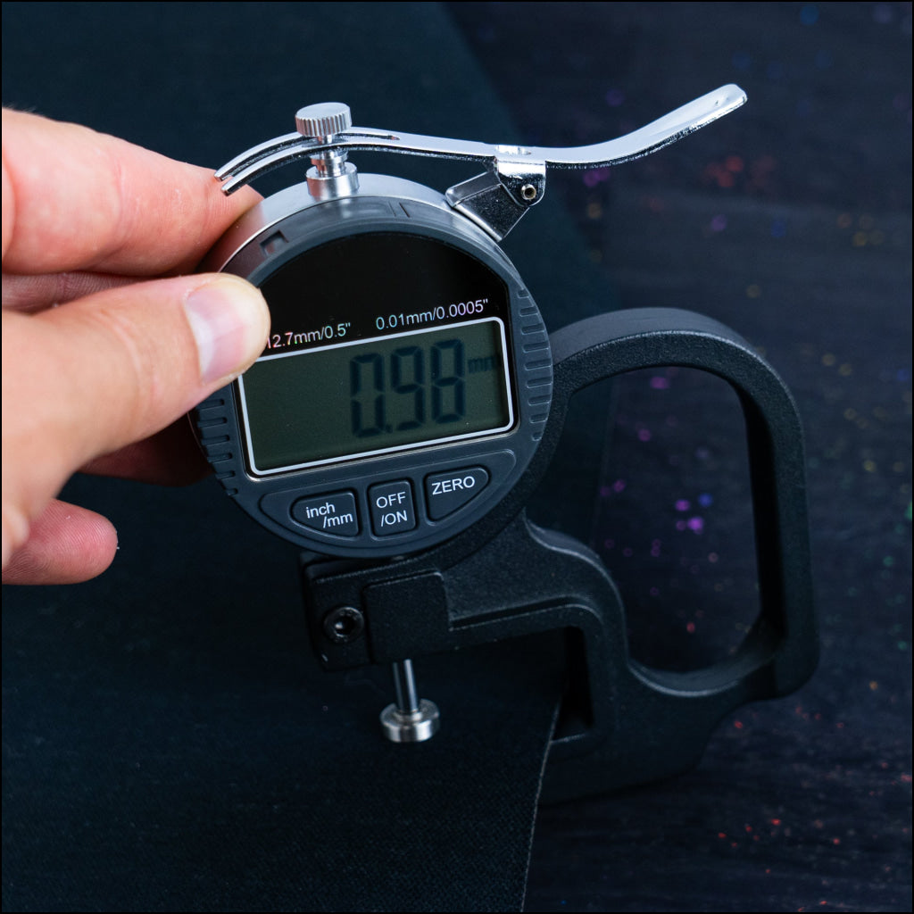 Black Cork Fabric with Rainbow Foil Flecks COF-653 cork fabric