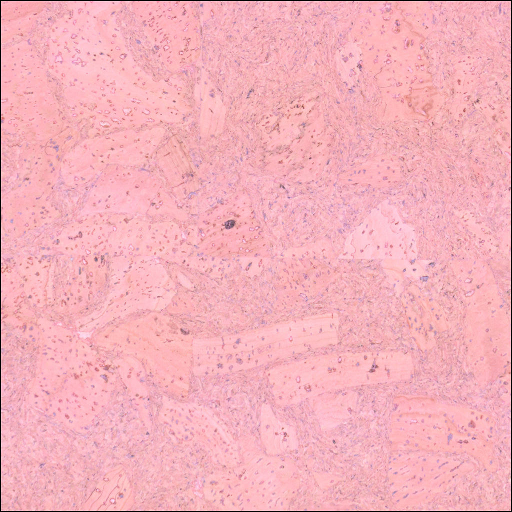 Block Style Pink Cork Fabric With Beige Backing 0.73 Thickness Cof - 532 - B Cork Fabric