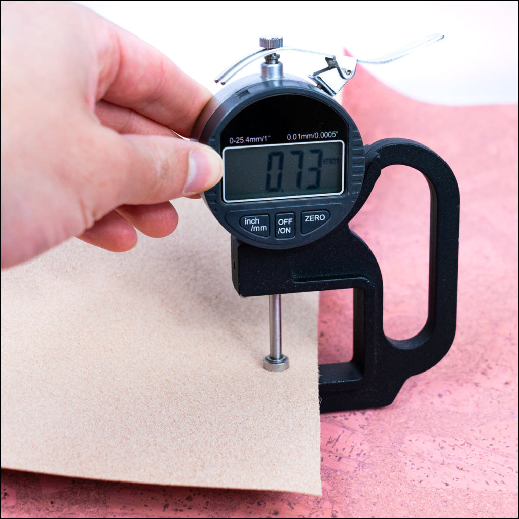 Block Style Pink Cork Fabric With Beige Backing 0.73 Thickness Cof - 532 - B Cork Fabric