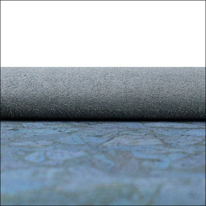 Blue-Gray Cork Fabric In Block Style 0.86 Thickness Cof-590 Cork Fabric