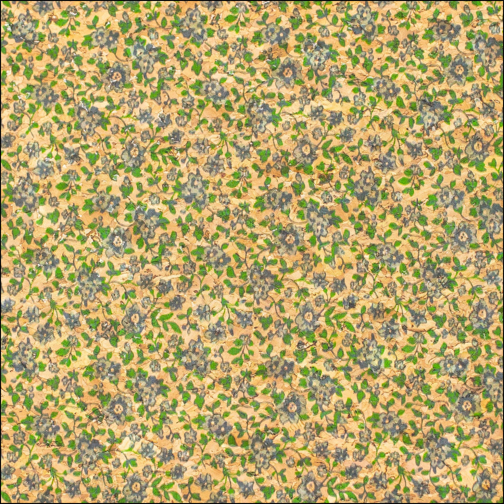 BLUE rustic Cork Fabric-COF-318 cork fabric