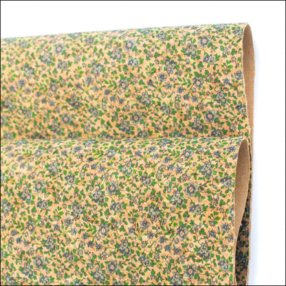BLUE rustic Cork Fabric-COF-318 cork fabric