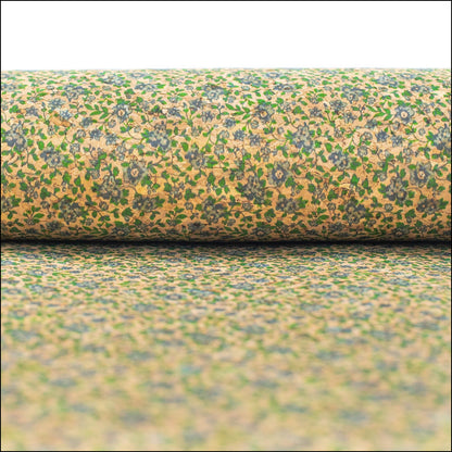 BLUE rustic Cork Fabric-COF-318 cork fabric