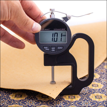 Blue Tile Azuleijo Style Pattern Natural Cork Fabric Cof-402