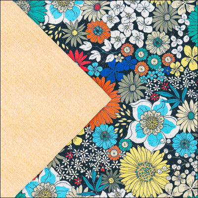 Bold Multicolor Floral Cork Fabric COF-626 cork fabric